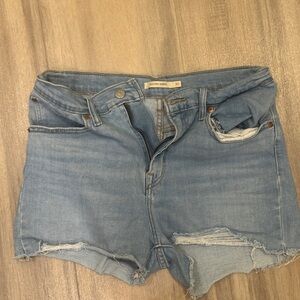 Levi's Light Blue Jean Shorts